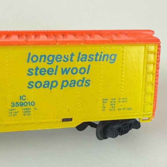 SOS Steel Wool Boxcar HO Scale Model 8.5"x 2" Bright Advertising Billboard Colle - Picture 6 of 7